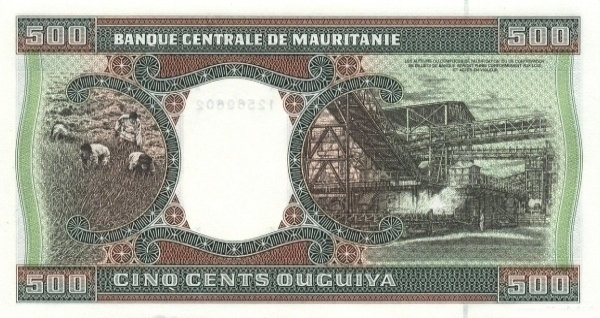 (00087) Mauritania P8c-500 Roepie 2002 (MOST CRAZY PRICES EVER)